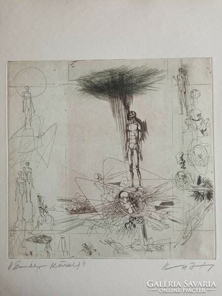 Fifteen etchings by János Kass: the tragedy of man