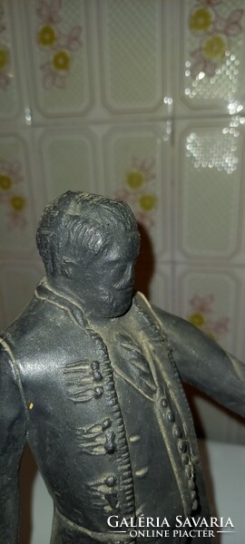 János Fadrusz: statue of Miklós Wesselényi, terracotta study. Extremely rare!