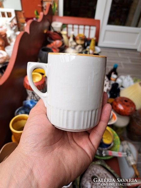 Zsolnay porcelain flower mug, nostalgia piece, collector's piece