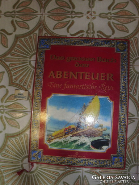 Giant storybook in German 1985 - about a fantastic journey - 48.5 x 35.5 cm