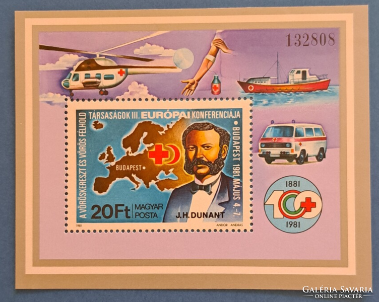 1981. The Red Cross... Stamp block a/5/6