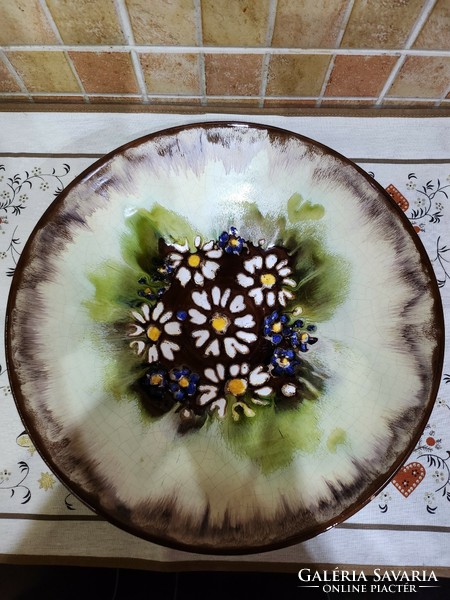 Magda Horváth ceramic wall plate, wall decoration