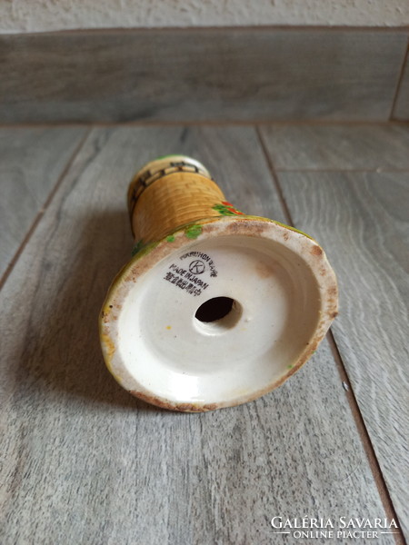 Wonderful old Japanese porcelain spice shaker (14x7.7 cm)