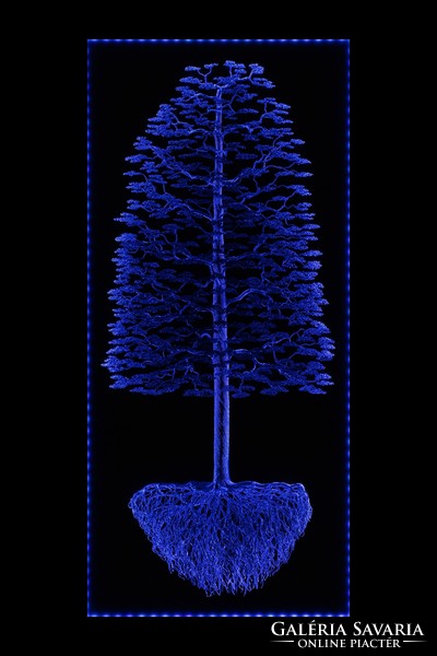 Aluminum wire tree hidden LED lighting! (Home tree)