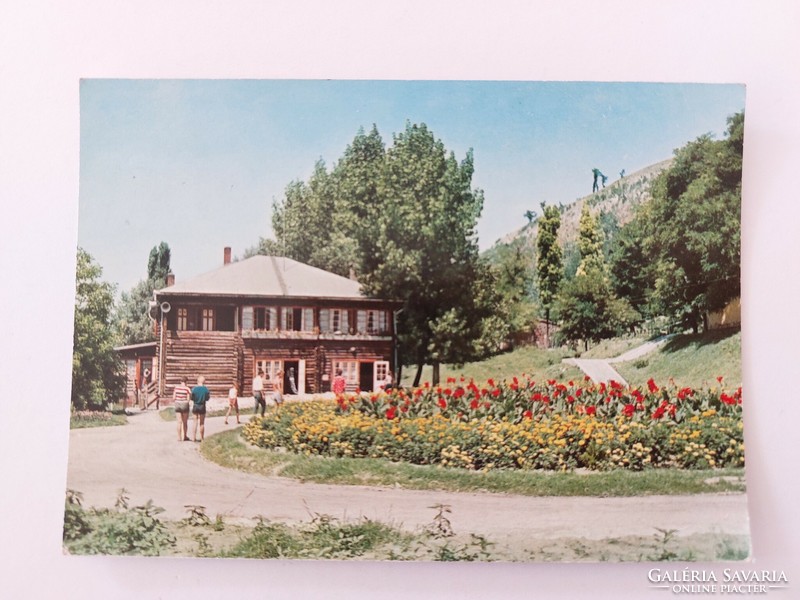 Old postcard retro photo postcard Balatonkenese railway resort