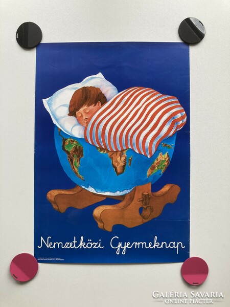 Nemzetközi Gyermeknap plakát - 1980-as évek
