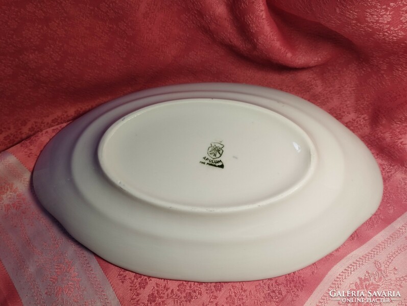 Apulum porcelain oval bowl, offering, centerpiece