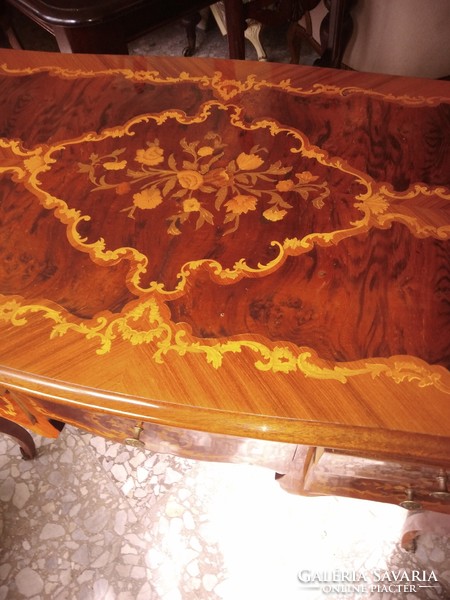 XVI.Lajos stilusu antik intarziás női iróasztal105x55x75cm magas