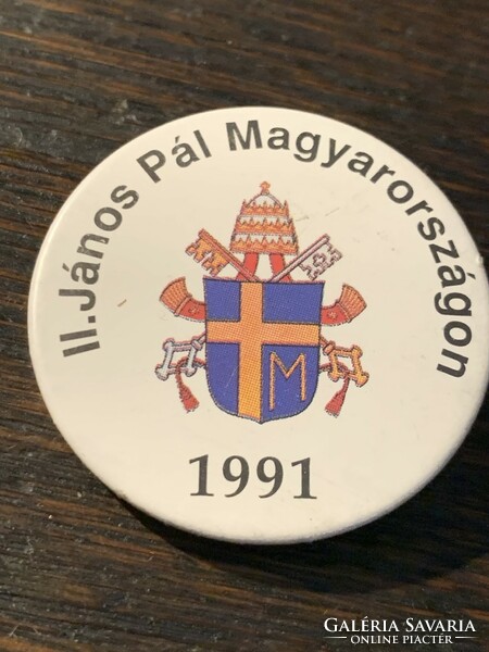 II. János Pál  Magyarországon  1991 / kitüző