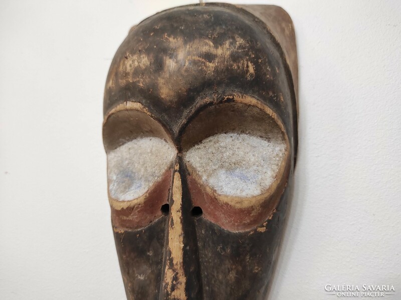Antik afrikai patinás fa maszk Pende népcsoport Kongó leértékelt 35 Le dob 47 6733
