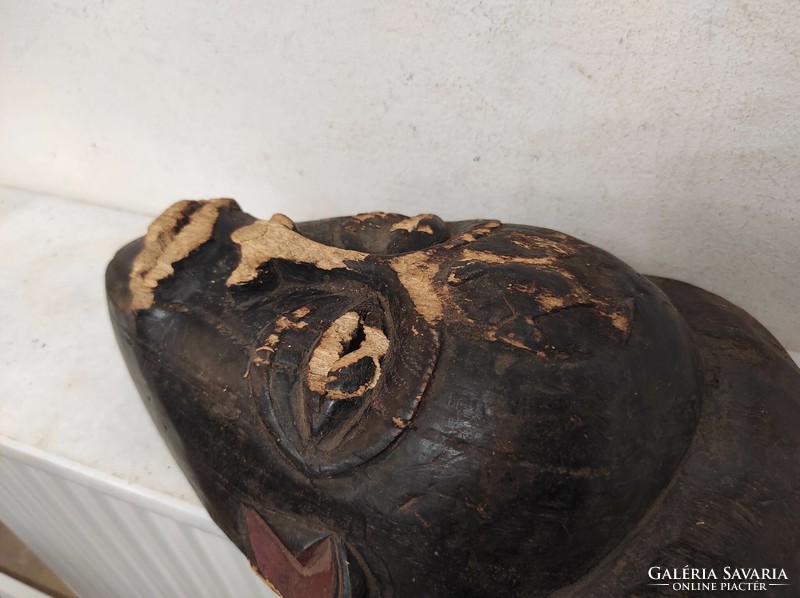 Antique African mask Chokwe ethnic group Angola damaged devalued 918 throw away 80 7298