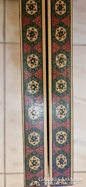 Inlaid chess and backgammon board.
