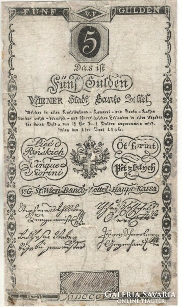 5 forint / gulden 1806 2.