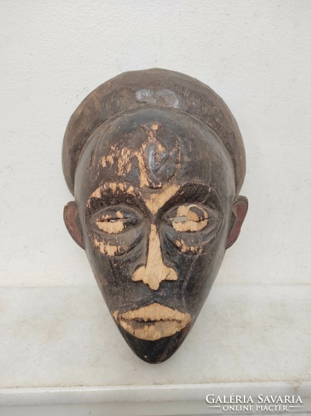 Antik afrikai maszk Chokwe népcsoport Angola sérült leértékelt 918 Le dob 80 7298