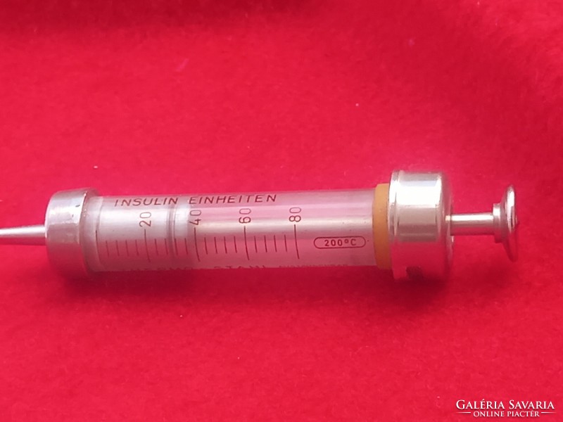 Vintage/retro orvosi eszköz: inzulin/ insulin adagoló/Orvosi rendelő dekoráció