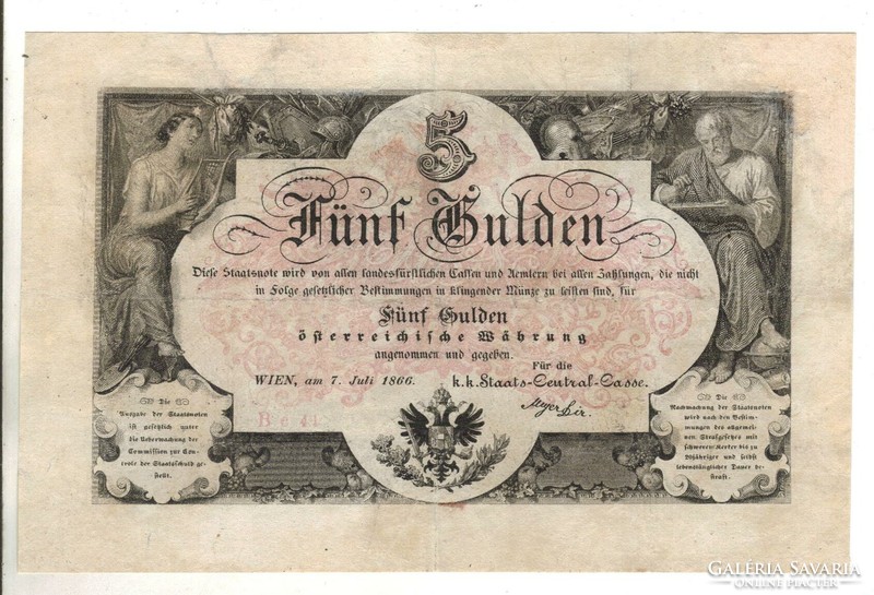 5 forint / gulden 1866 2.