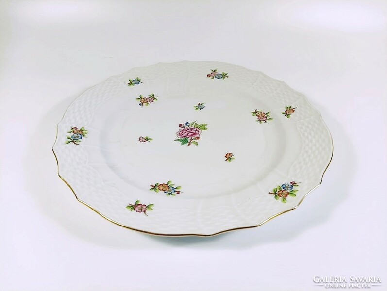 HERENDI, ETON MINTÁS 6 SZEMÉLYES DESSZERT SZETT (517; 1527), KÉZZEL FESTETT PORCELÁN HIBÁTLAN (J355)