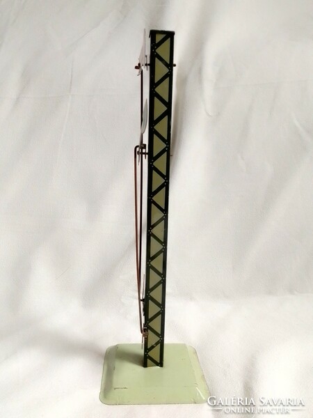 Old railway two-disc signal post red green 0 train model field table additional board game