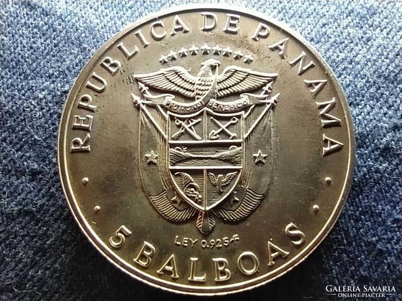 Panama 11. Közép-Amerikai Játékok .925 ezüst 5 Balboa 1970 FM (id77101)
