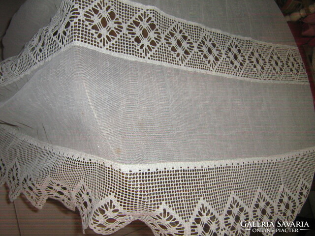 Beautiful double lace special vintage panoramic curtain