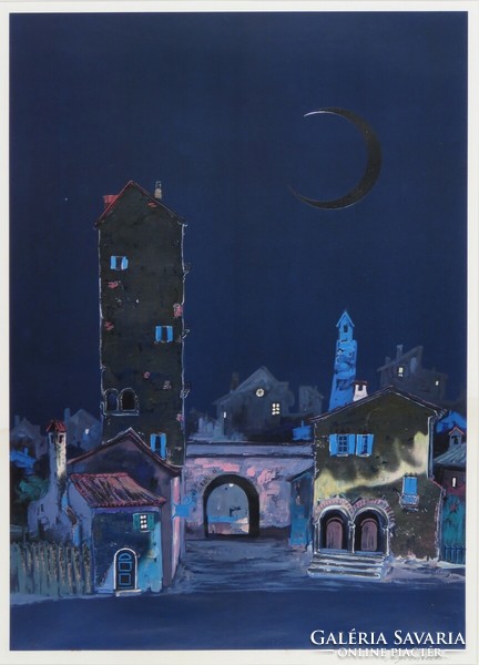 Luigi Rivelli jelzéssel : Olasz város holdfényben