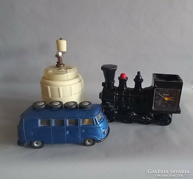 3 db bakelit autó vonat daráló Art Deco Alkudható!