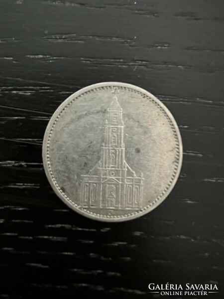 Németország Potsdam Templomos .900 ezüst 5 birodalmi márka 1934 J