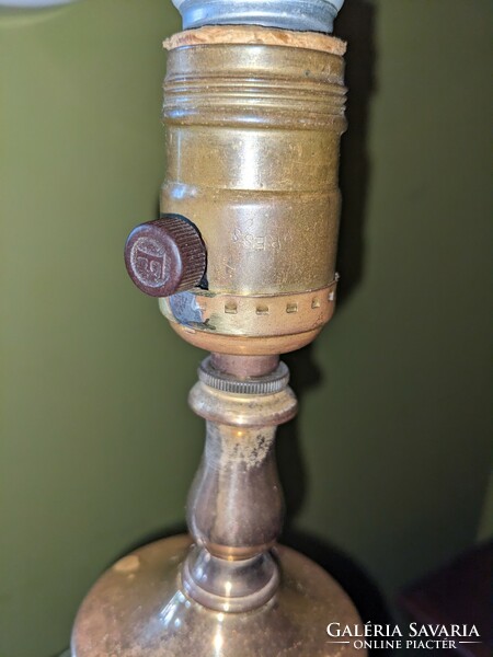 Antik biedermeier réz asztali lámpa
