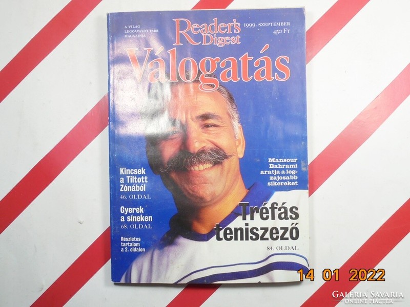 Régi retro Reader's Digest Válogatás újság magazin 1999. szeptember - Ajándékba születésnapra