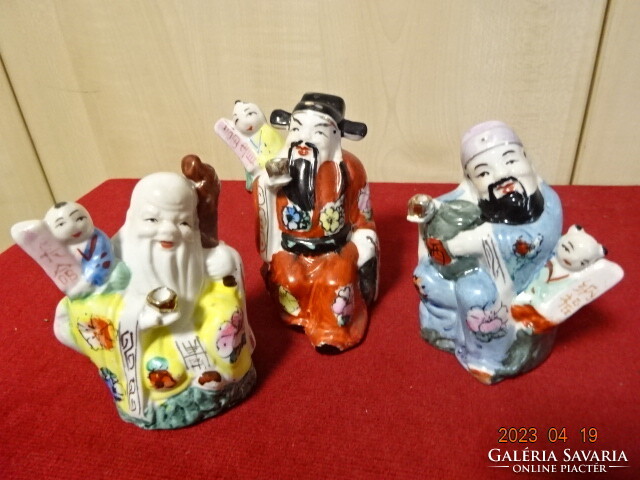 Chinese porcelain figure, the three scientists, three in one for sale. Jokai.
