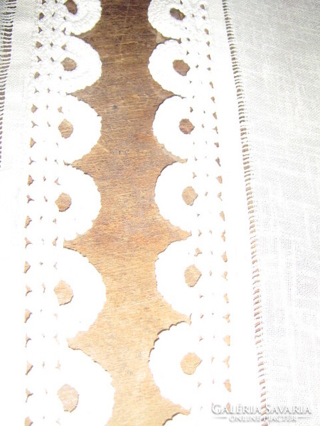 Dreamy antique hand crocheted lace vintage & provence style curtain