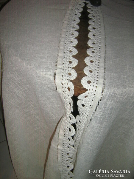 Dreamy antique hand crocheted lace vintage & provence style curtain