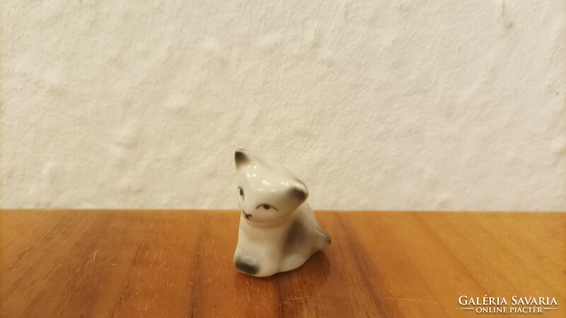 Retro Hólloház Hungarian porcelain! Mini cat