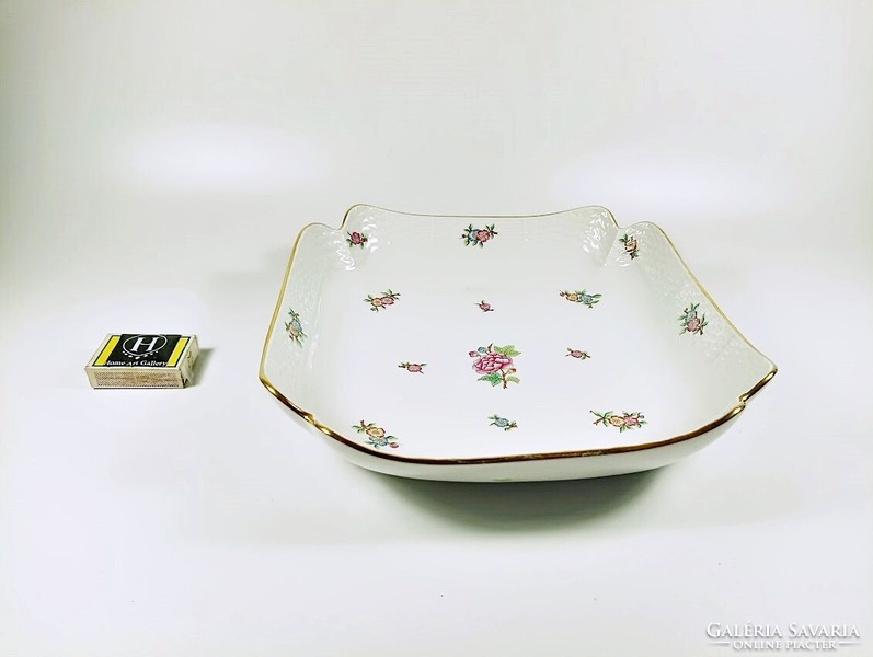 Herend, side dish with Eton pattern (181), hand-painted porcelain, flawless! (J361)