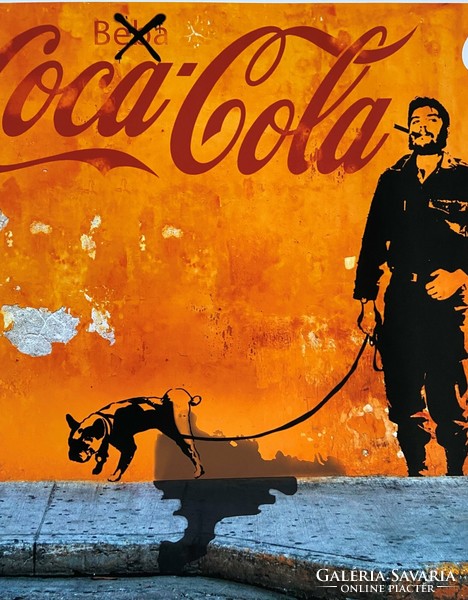 Juan Carlos SOLANO (1971- )„Ché Guevara vs Coca-Cola”,  forradalom 60. évford, 2019, Havanna, Kuba.
