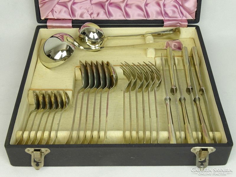 0L455 old 6-person alpaca cutlery set