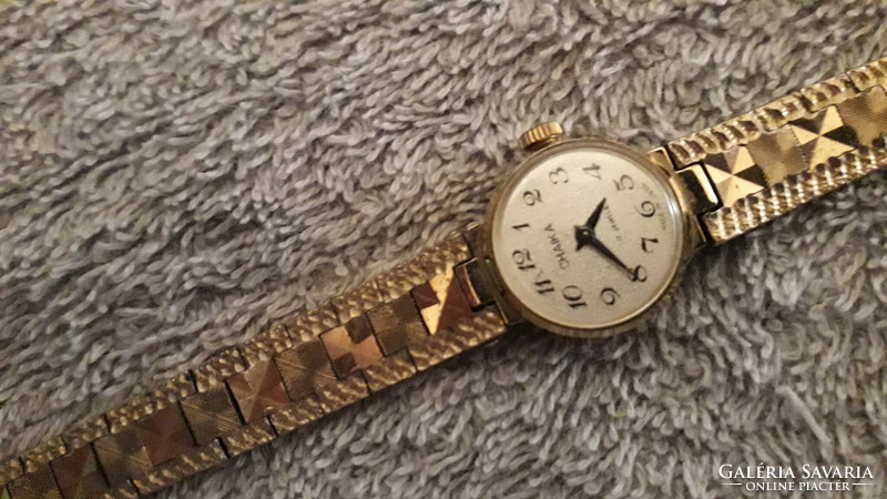 Very beautiful women's cccp girl gold-plated quart quartz watch, not tested according to the pictures