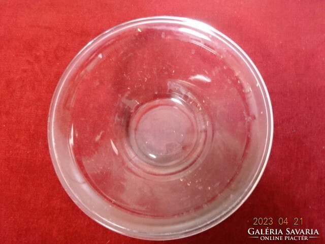 Smooth glass bowl, diameter 22 cm, height 10 cm. Jokai.