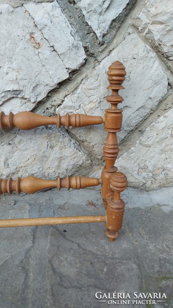 Carved wooden wall spice holder