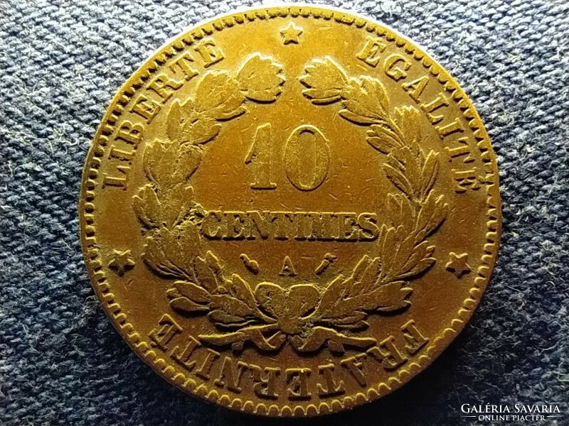 Franciaország Harmadik Köztársaság 10 Centimes 1896 A (id77404)