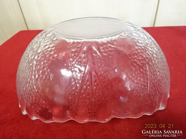 Oval glass bowl, length 24 cm. Jokai.