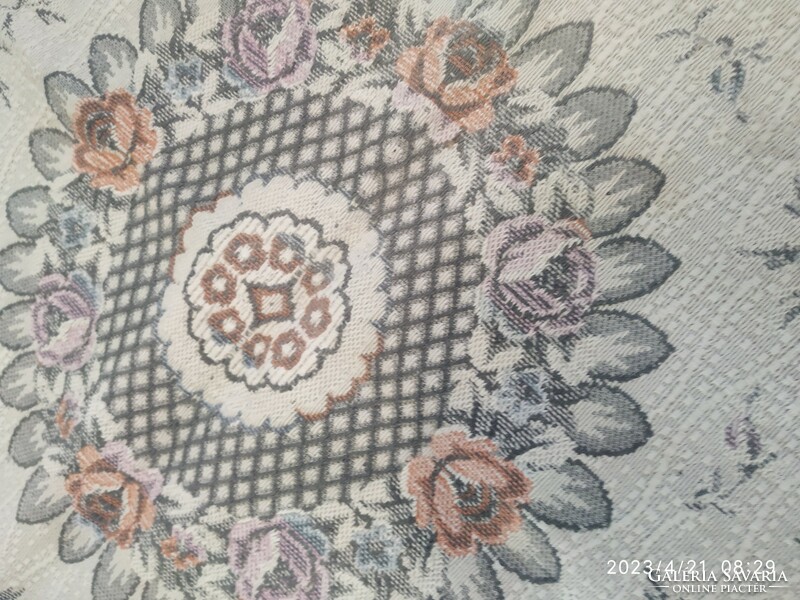 Beautifully patterned retro woven tablecloth, bedspread, nostalgia item for sale!