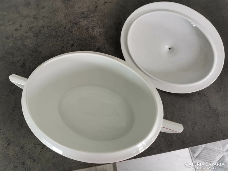 Bohémia porcelán leveses tál és szószos kiöntő