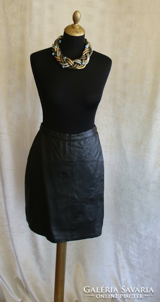 Leather skirt - Italian very soft fine leather size 38