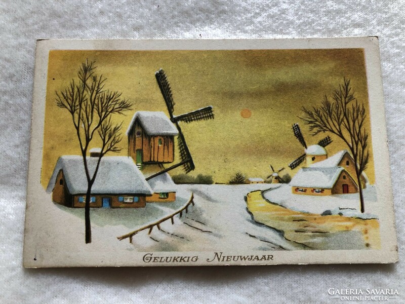 Antique, old New Year's card -6.
