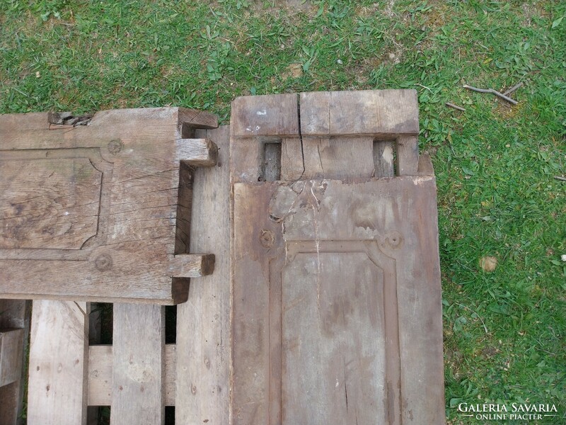 Old carved oak doors