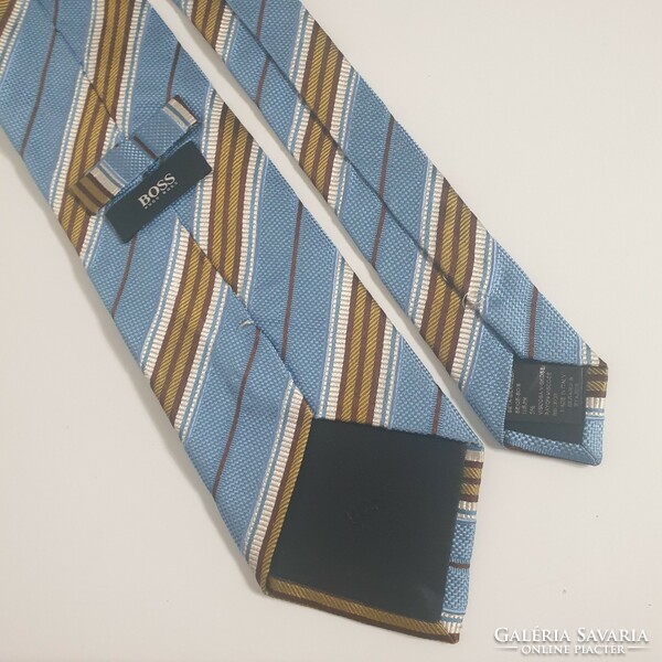 HUGO BOSS csíkos selyem nyakkendő, vintage