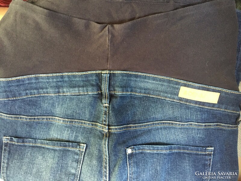 Dark blue denim maternity pants, denim brand, size 44