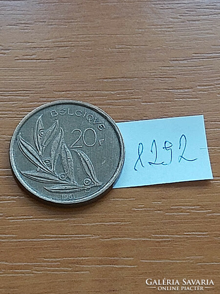 Belgium belgique 20 francs 1981 1292