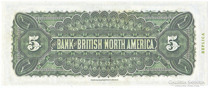 Canada $5 1886 replica